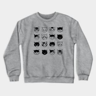 Cats heads Crewneck Sweatshirt